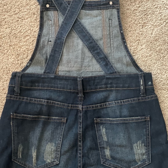 Free People Cropped Overalls - Picture 2 of 3